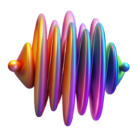 serene abstract An Abstract Representation of Sound Wave professional png
