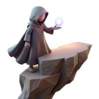 magnificent abstract A Solitary Figure in a Hooded Cloak Stan high resolution png
