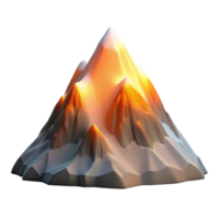 magnificent rustic A Snow Covered Mountain Peak Alpine Glow authentic png