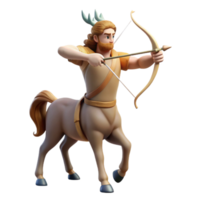 extraordinary creative A Wise Centaur Teaching Archery Soft Da high resolution png