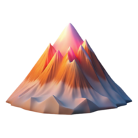 wonderful artistic A Snow Covered Mountain Peak at Sunset Pi high resolution png