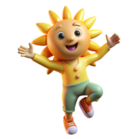 serene traditional A Playful Sprite Dancing in a Sunbeam B detailed png