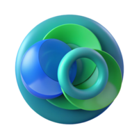 vibrant creative A Composition of Overlapping Circles in S high quality png