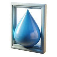 extraordinary artistic A Single Raindrop on a Window Reflections authentic png