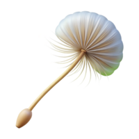 serene creative A Single Dandelion Seed Head in the Wind genuine png