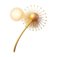 dramatic creative A Single Dandelion Seed Floating in the A high resolution png