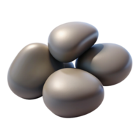 magnificent minimalist A Group of Pebbles on a Beach Smooth Text premium png