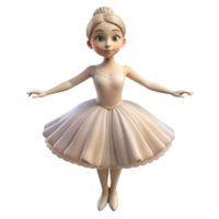 impressive creative Portrait of a Graceful Ballerina with a F professional png