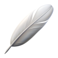 elegant classic A Single White Feather Floating in the Ai exclusive png