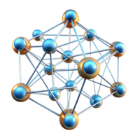 serene contemporary A Complex Network of Interconnected Nodes professional png