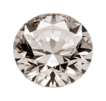 Sparkling round brilliant cut diamond with faceted clarity and precision png