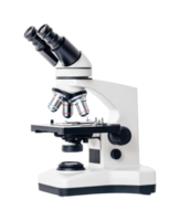 High-power scientific laboratory microscope with dual eyepiece png