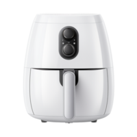 Sleek white air fryer a digital interface design png