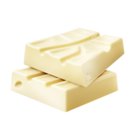 Creamy white chocolate bars stacked a texture png