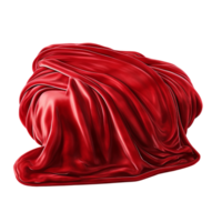 red silk fabric draped in flowing folds png