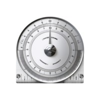 Precision metal protractor a rotating dial an adjustable ruler png