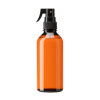 spray bottle filled orange a black nozzle looks functional png