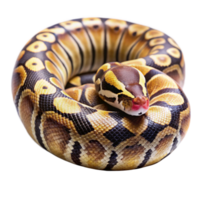 python snake is isolated on transparent background png