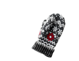 Winter hat with snowflakes isolated on transparent background png