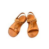 Children's sandals isolated on a transparent background png