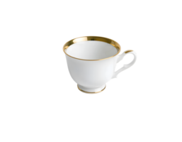 Realistic porcelain cup isolated on transparent background png