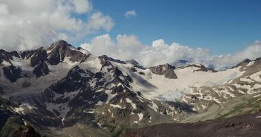 The mountains are visible from a high vantage point. photo