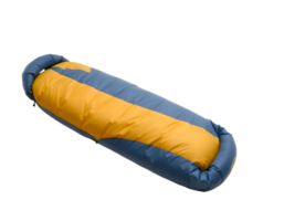 Blue sleeping bag isolated on a transparent background png