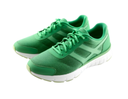 Green running shoes isolated on transparent background png