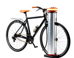 Bicycle with a thermo cap isolated on a transparent background png