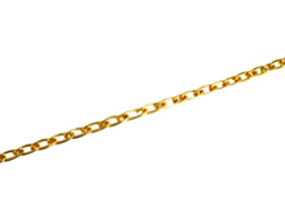 Golden chain isolated on transparent background png