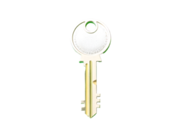 Realistic key isolated on transparent background png