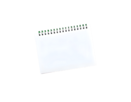 Blank paper notepad isolated on transparent background png