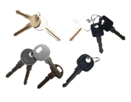 Set of keys isolated on a transparent background png
