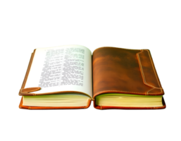 Open book with bookmark isolated on transparent background png