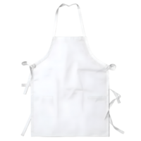 White apron with torn edges isolated on transparent background png