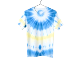 T-shirt with blue pattern on a transparent background png