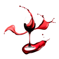 Red Wine Splash Isolated Transparent Background png