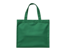 Green shopping bag isolated on transparent background png