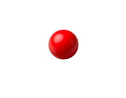 Red ball isolated on transparent background png