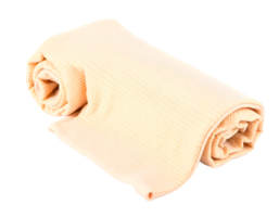 Beige towel roll isolated on transparent background png
