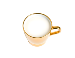 Cup of milk isolated on transparent background png