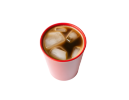 Coffee in a paper cup isolated on a transparent background png