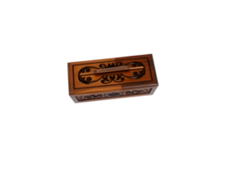 Wooden casket isolated on a transparent background png