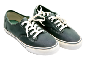 Pair of black sneakers isolated on a transparent background png