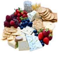 Cheese Plate Isolated on Transparent Background with Clipping Path png