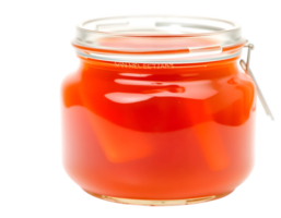 Honey jar with lid isolated on transparent background png