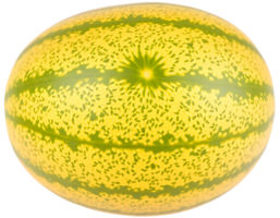 Ripe yellow melon isolated on transparent background png