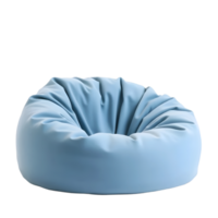 Blue beanbag isolated on a transparent background png