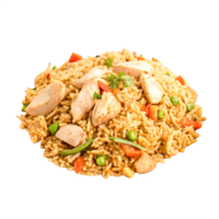 Delicious Chicken and Vegetable Fried Rice, Asian Cuisine, Food Photography png