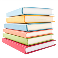 Stack of Colorful Books, Education, Knowledge, Library, Study, Reading png